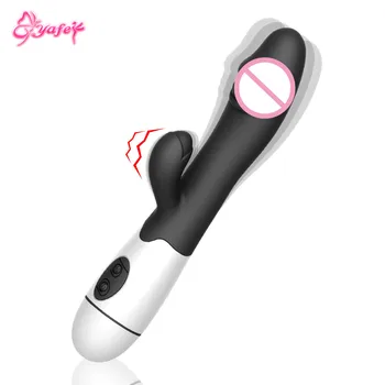 USB 30 Speeds Rabbit Vibrator for Women Vagina Dildo Vibrators Female G spot Clit Stimulator Erotic Sex Toy For Adult Women 6