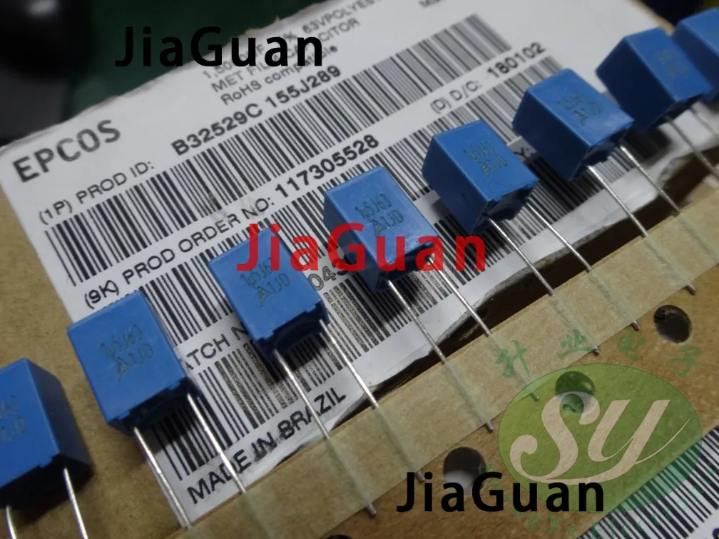 

20 шт. новые EPCOS B32529C155J289 1,5 мкФ 63V PCM5 155/63V B32529 1,5 UF/63v p5mm 1u5 1500NF 63VDC 63V1.5UF 1u5j63v