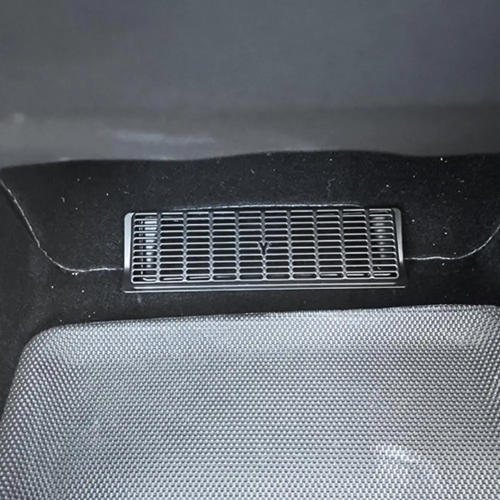 

for Tesla Model Y Model 3 ABS Back Seat Air Vent Cover Easy Flow Protection 2 Air Install Pcs Grille Vent Set J7E8