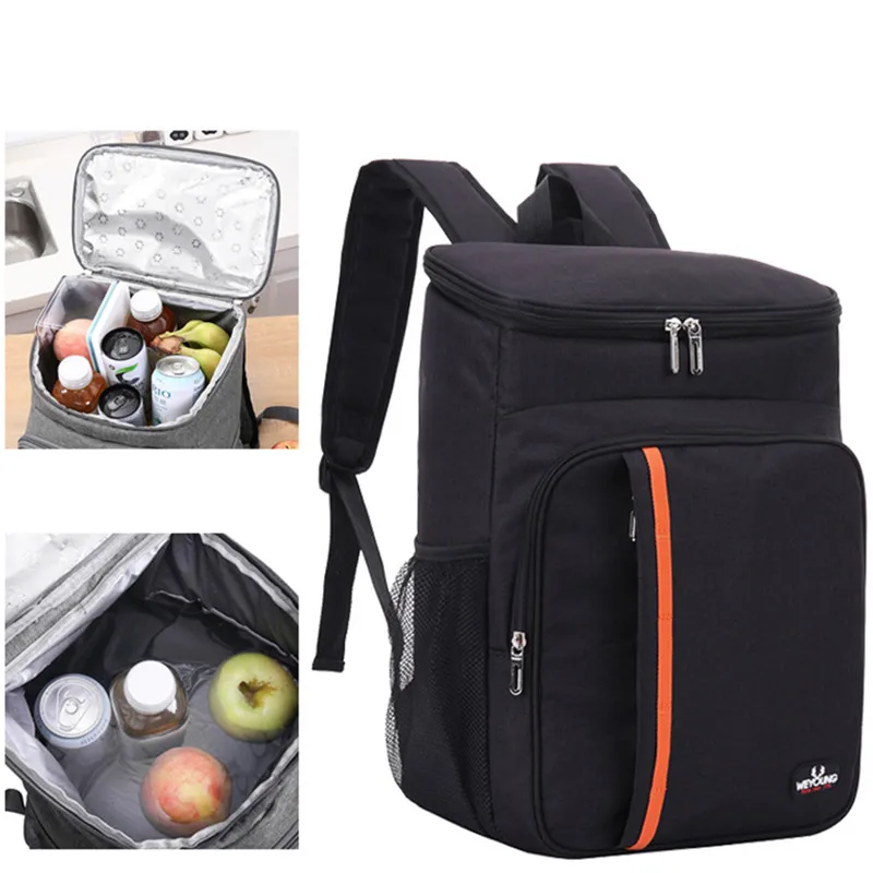 

18L Extra Large Thermal Food Bag Cooler Bag Takeaway Refrigerator Box Fresh Keeping Food Delivery Backpack Insulated Cool Bag