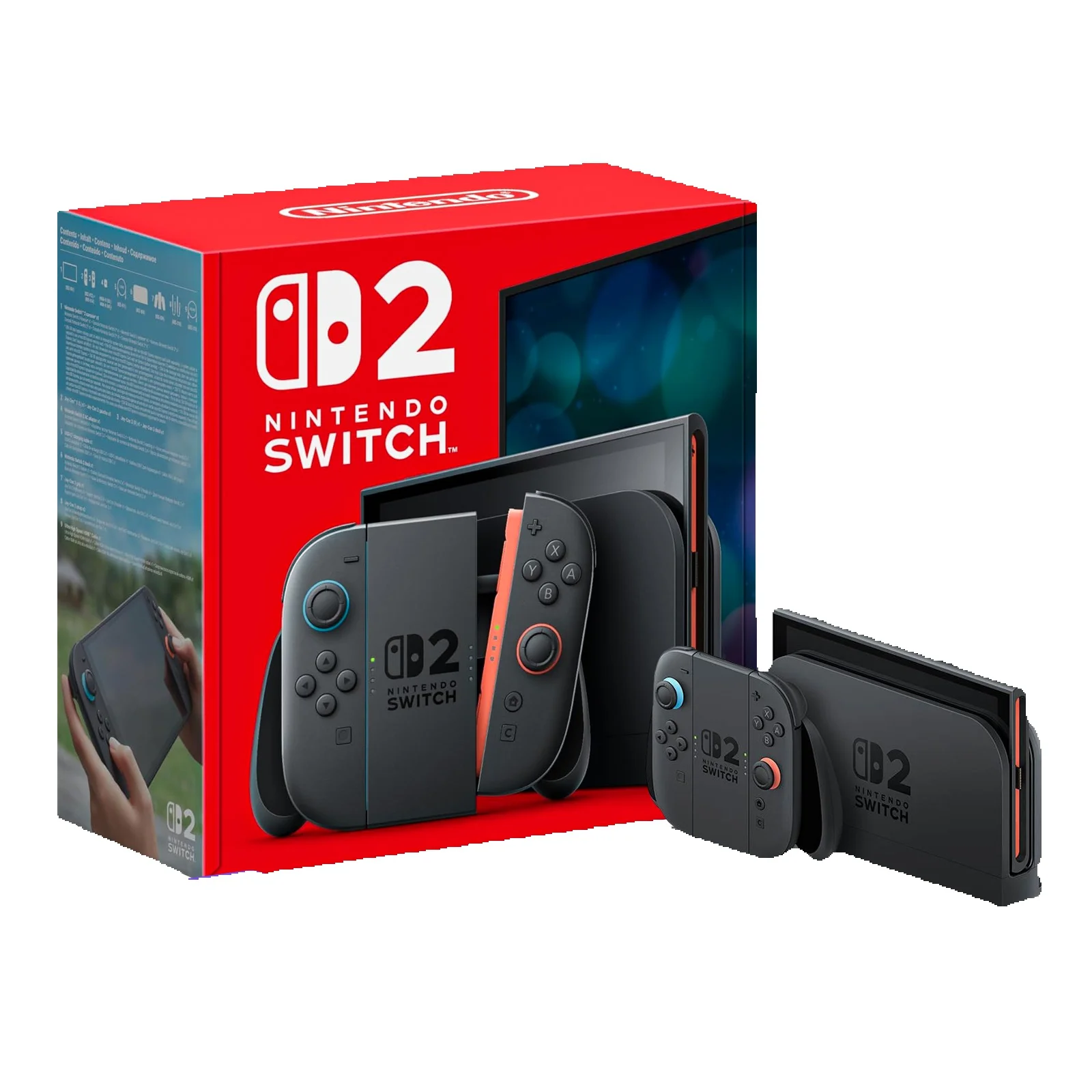 Nintendo Switch 2 Spielkonsole NS2 7,9-Zoll-LCD 1080P 120Hz Display Joy-Con2-Griff Konsole Stabiler TV-Modus Video-Gaming-Konsole