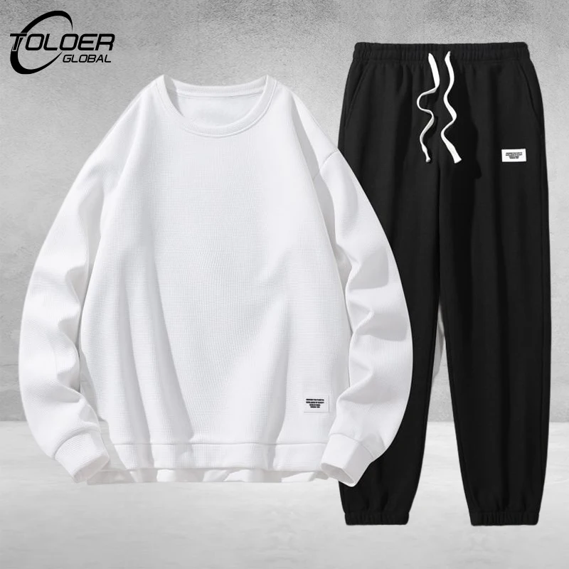 

2023 Tracksuit Men 2 Piece Sets Hip Hop Clothes For Men Outfits Streetwear Casual Sweatshirt and Pants Set Mens Fashion Clothing