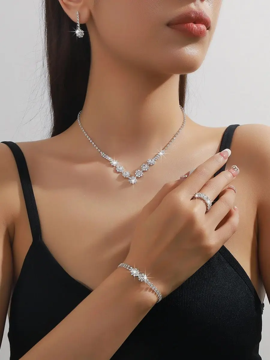 مجموعة مجوهرات نسائية من المخلب النحاسي ، قلادة مخ...