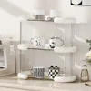Transparent Makeup Rack 3-Tier Triangle Corner Shelf For Vanity Cosmetic Lipstick Storage Shelf Kitchen Bathroom Storage Rack 2