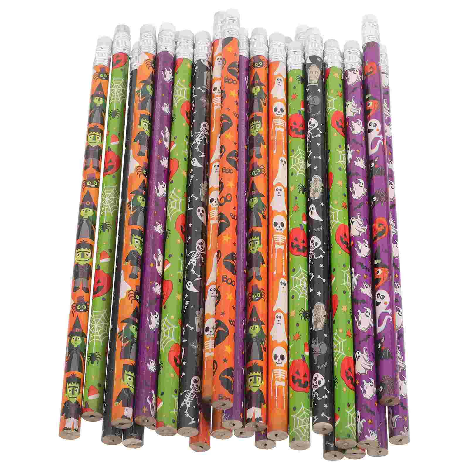 

Набор карандашей Toyandona на Хэллоуин с 48 разноцветными карандашами в виде тыквы и 10 узорами ведьмаков канцелярские принадлежности