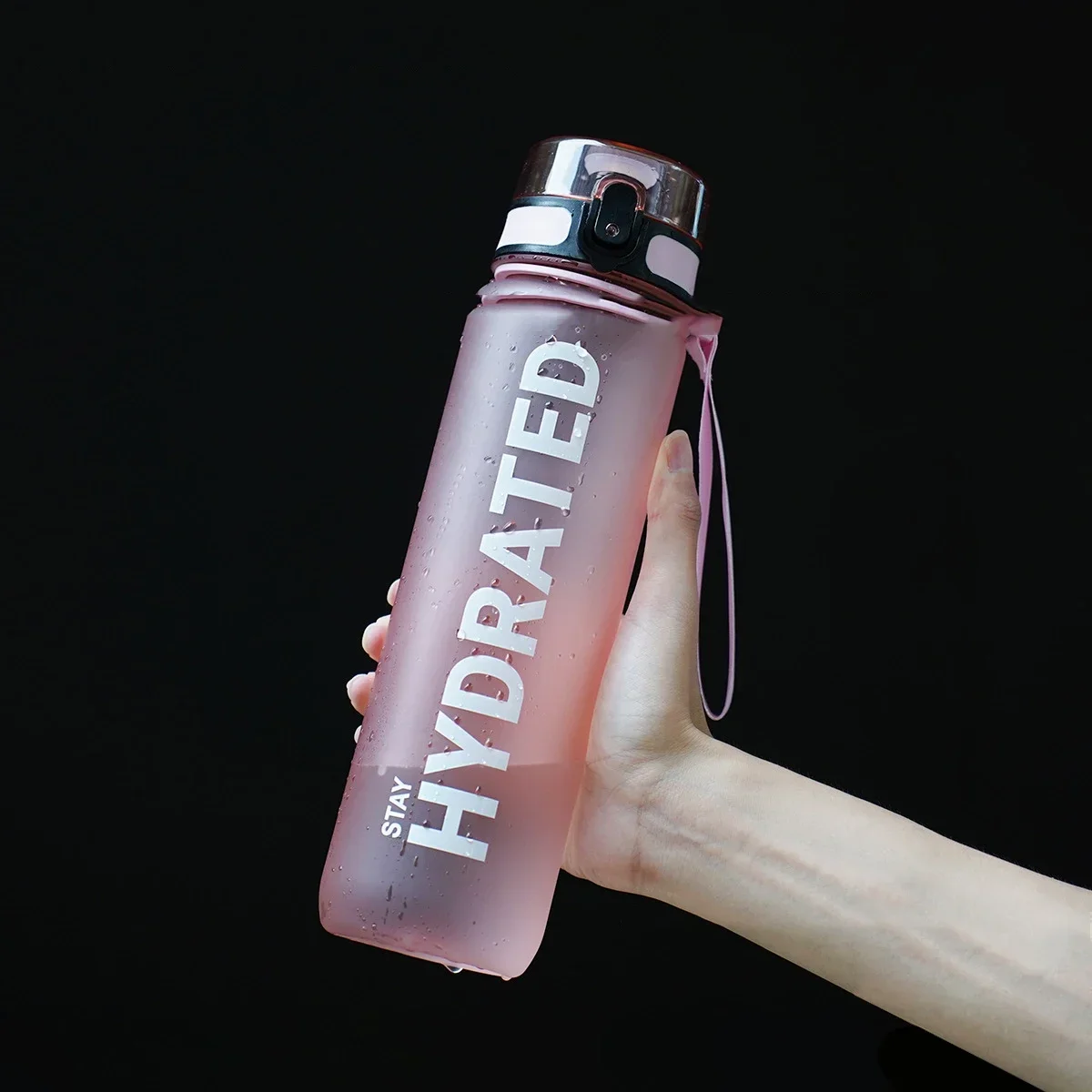 32oz Motivational Leakproof Sports Water Bottle