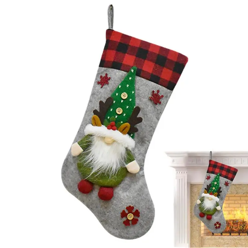 

Рождественские конфеты, подарочные носки, чулки, рождественские гномы, портативные рождественские гномы, украшения, подвесные чулки для покупок