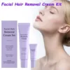 Facial Hair Removal Cream Kit Painless Remove Lip Armpit Face Hair Permanent Depilatory Gentle Painless Smoothing Skin Care