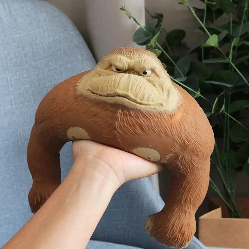 

15cm Great Orangutan Squeeze Vent Doll Stress Relief Squeezing Animals Toys Children High Elastic Decompression Gorilla Toy Gift