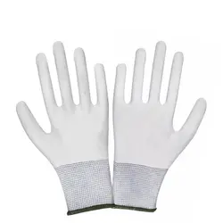 Pair of Versatile White Nylon Wrapping and Garden Gloves (1pair)