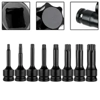 Adaptateur de douille Torx de 1/2 pouces, clé à douille d'entraînement à percussion, tête d'adaptateur, outils de réparation automobile T20 T25 T27 T30 T35 T40 T45 T50 T55 5