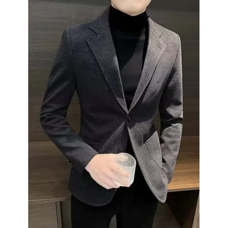 Casual Western-style Suit Men's Youth Korean Trendy Vagabond Cool Top Hong Kong Style Trendy Brand Light Business Single West