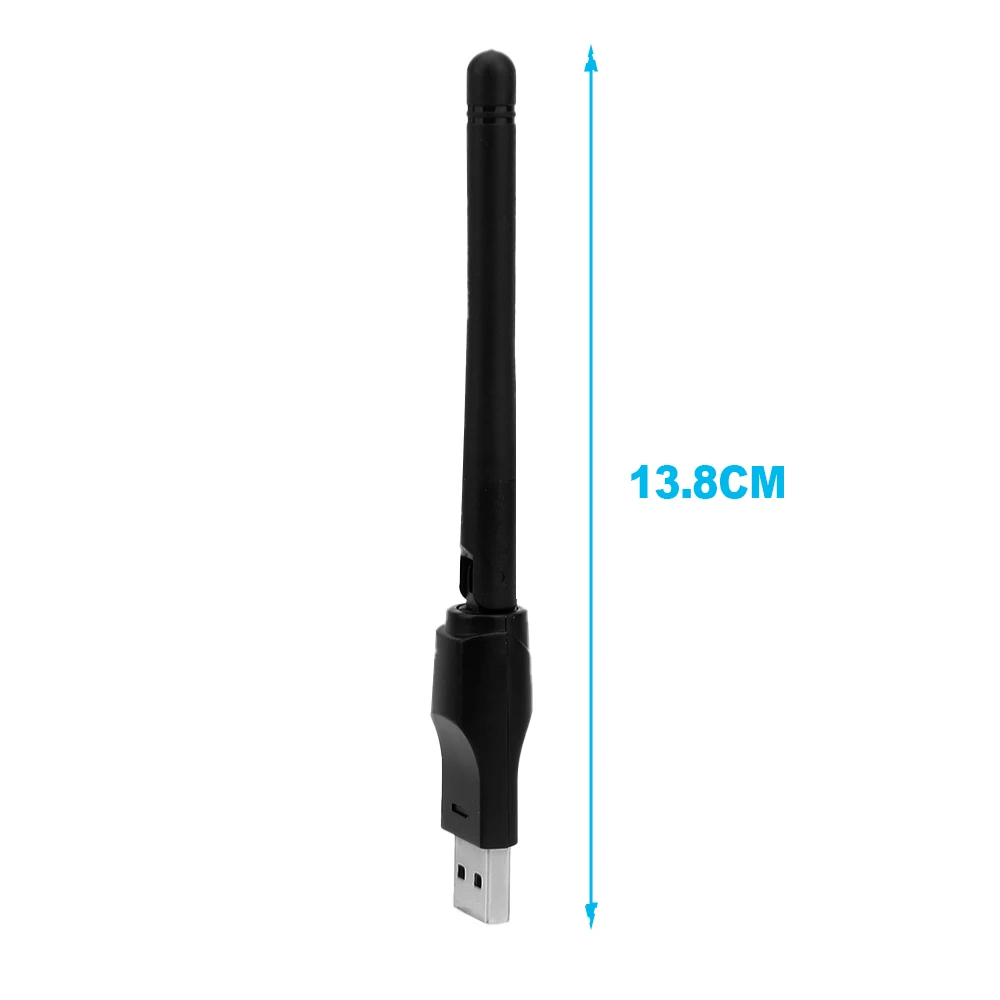 150Mbps WiFi 무선 네트워크 카드 2.4GHz USB 2.0 어댑터 802.11 b /g/n, 안테나 칩셋 포함 Ralink 8188ETV, 노트북 PC 용