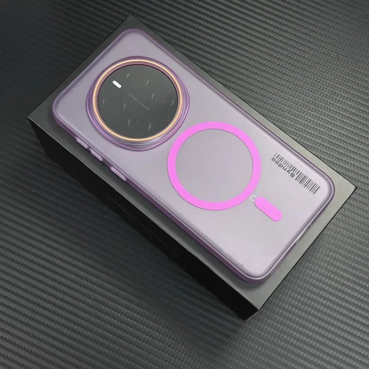 Transparent Magnetic Wireless Charging Protective Case with Hard Back Cover