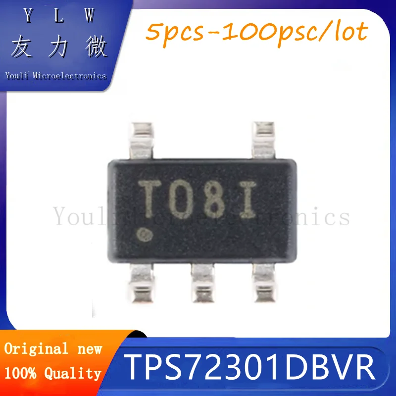 

TPS72301DBVR Silkscreen T08I, чип конвертера посылка SOT23-5, новый оригинальный