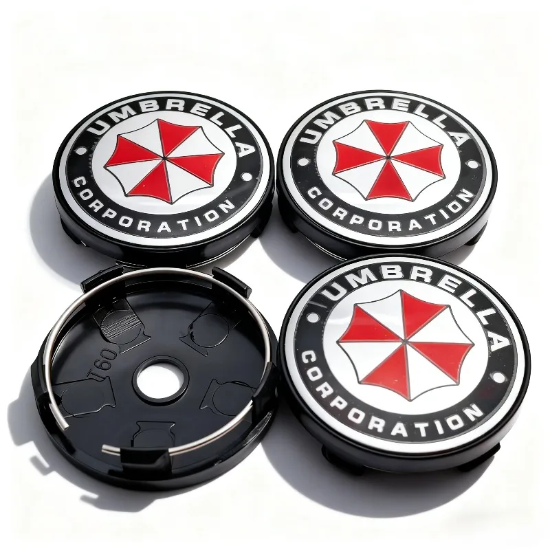 4 stücke Regenschirm Logo Emblem Abzeichen Auto Radnabenkappen 60 MM 56 MM Radnabenkappe Felge Radkappen Abdeckung Ersetzen Auto Styling Zubehör – Detail 8