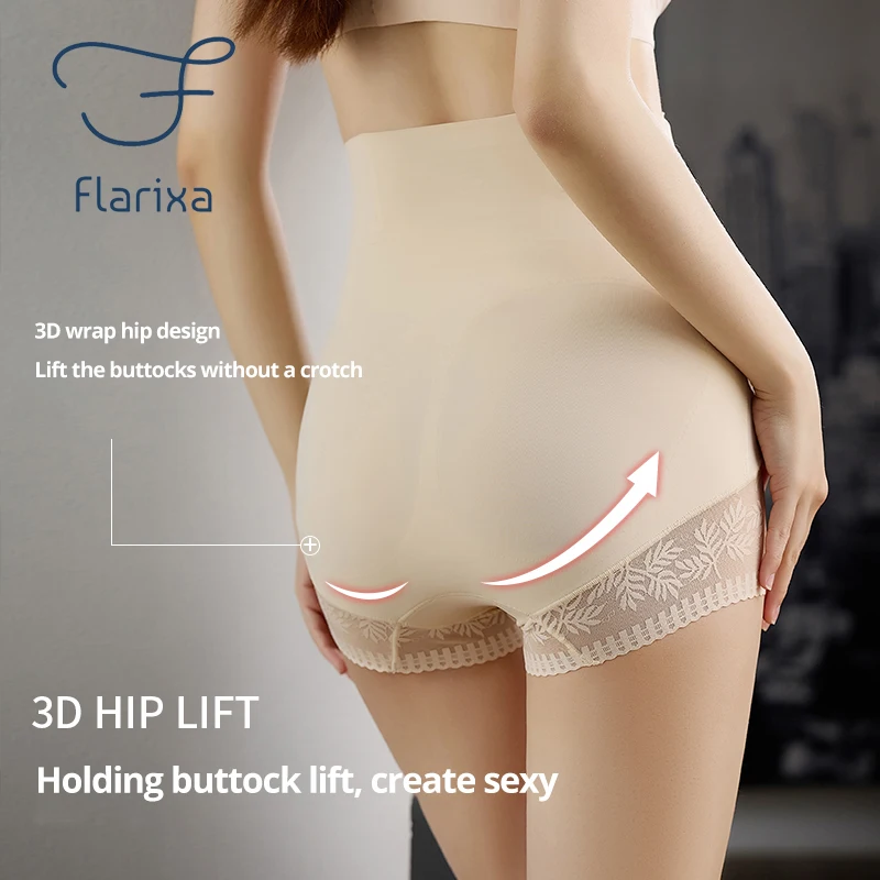 Flarixa High Waist Belly Slimming Panties Women's Seamless Tummy Control  Underwear Ice Silk Boxer Safety Shorts Body Shaper 3XL - AliExpress