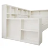 PINGGO 3FT Single Daybed with Storage USB Type-C Port Bookcase 90x190cm Wooden Platform Bed Frame White (No Mattress) 5 PINGGO 3FT Single Daybed with Storage USB Type-C Port Bookcase 90x190cm Wooden Platform Bed Frame White (No Mattress) 5