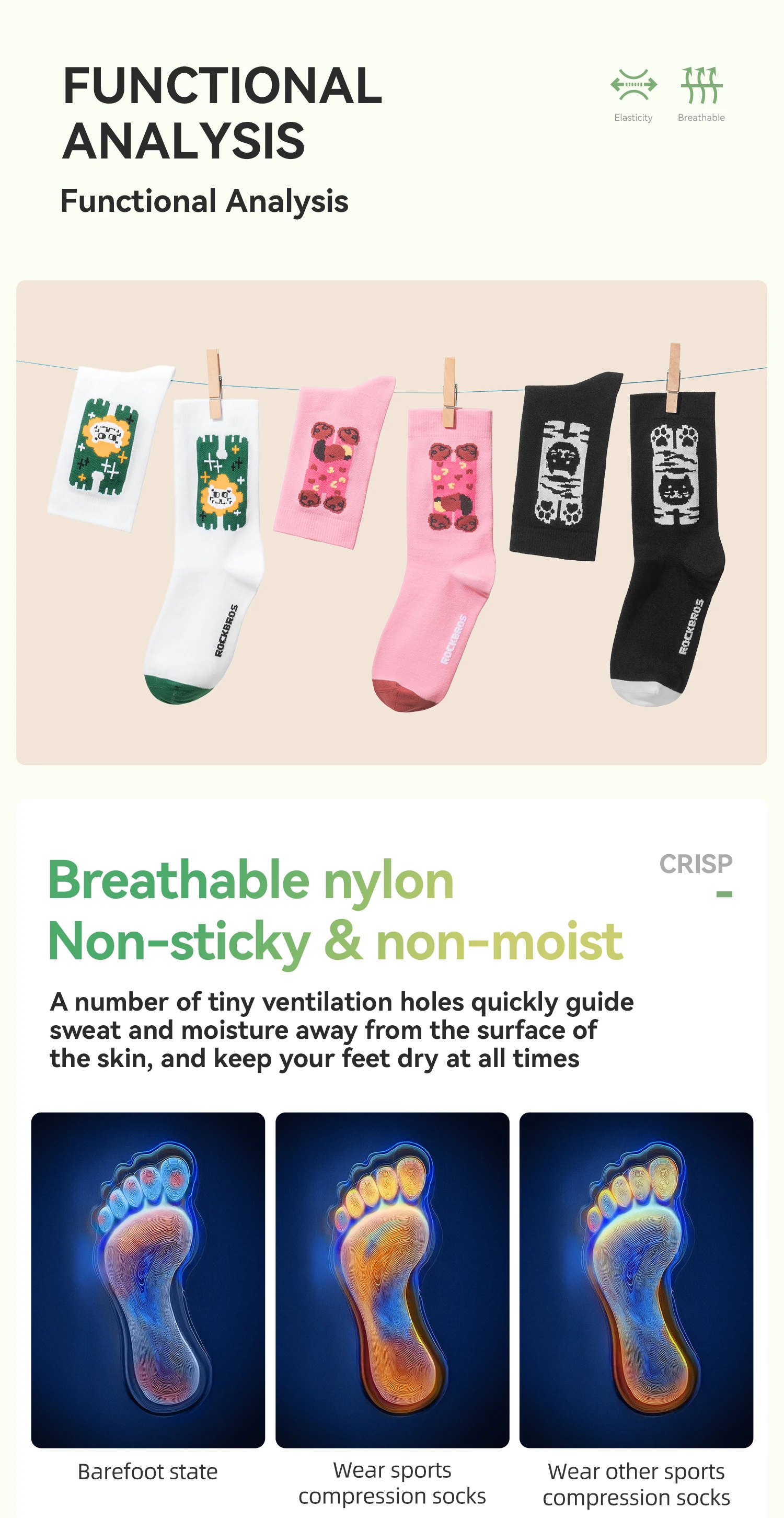 sports compression socks fit