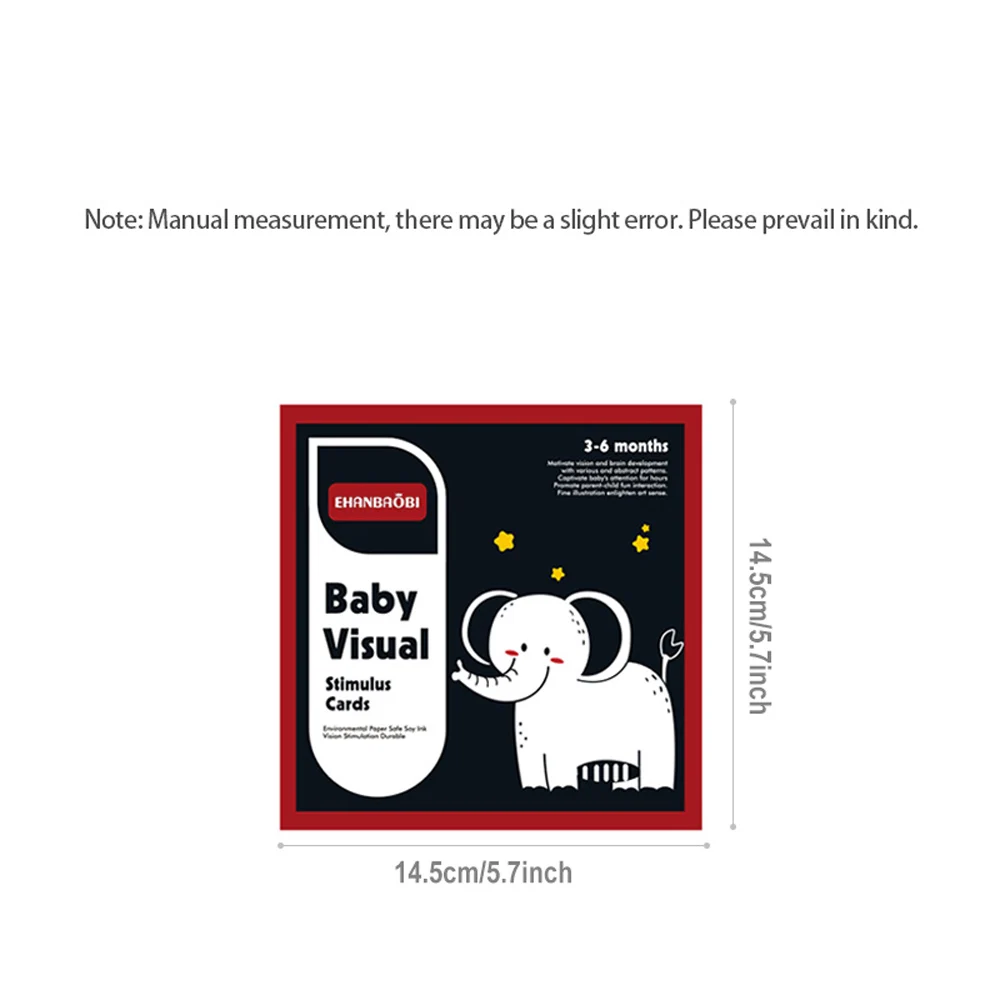 36 Patterns 0-6 Month Baby Flashcards, Newborn Visual Stimulation Cards for Brain Development and Neural Connections 2