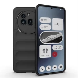 Luxury Soft Silicone TPU Phone Bumper Case Cover for Nothing Phone 3APro (Black)
