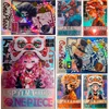 Anime ONE PIECE QR series collection card acrylic Lion dance Shirahoshi Sabo Boa Hancock Children's toys Board game card 1