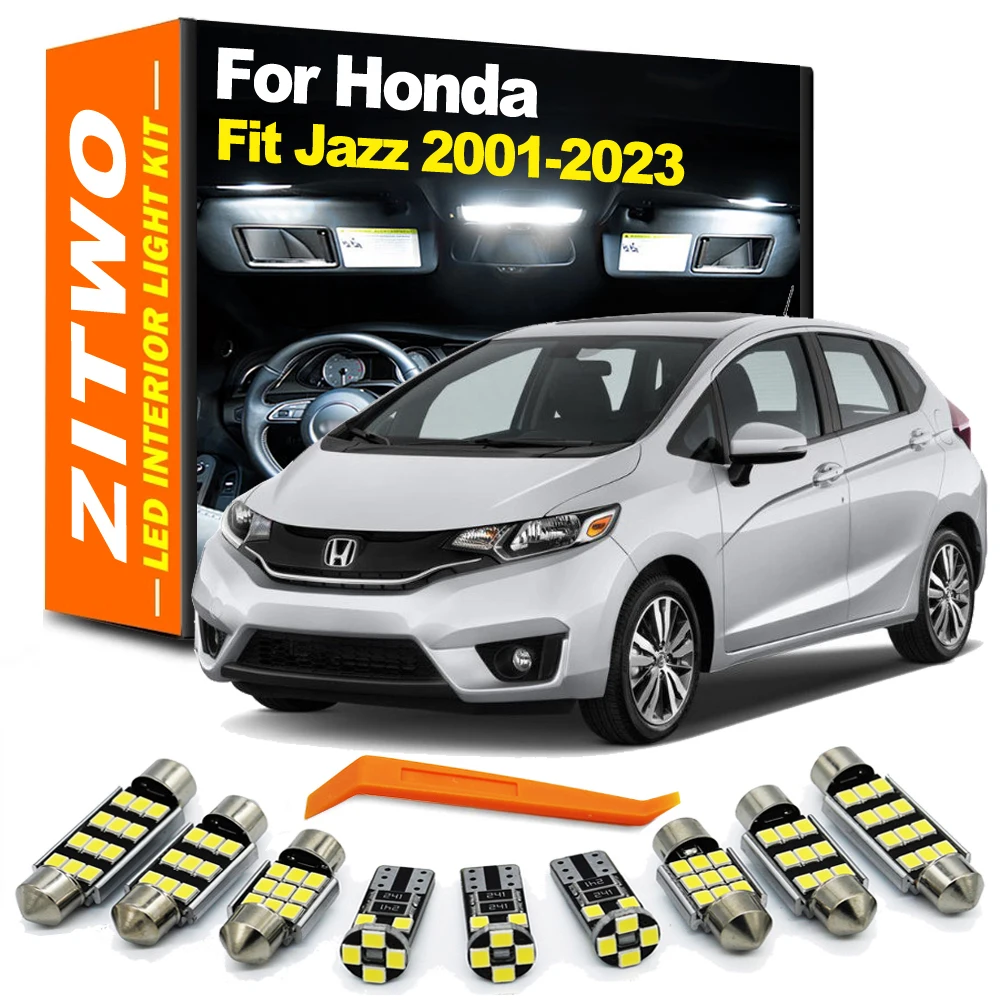 ZITWO LED Interior Light Bulb Kit For Honda Fit Jazz MK1 MK2 MK3 MK4 I