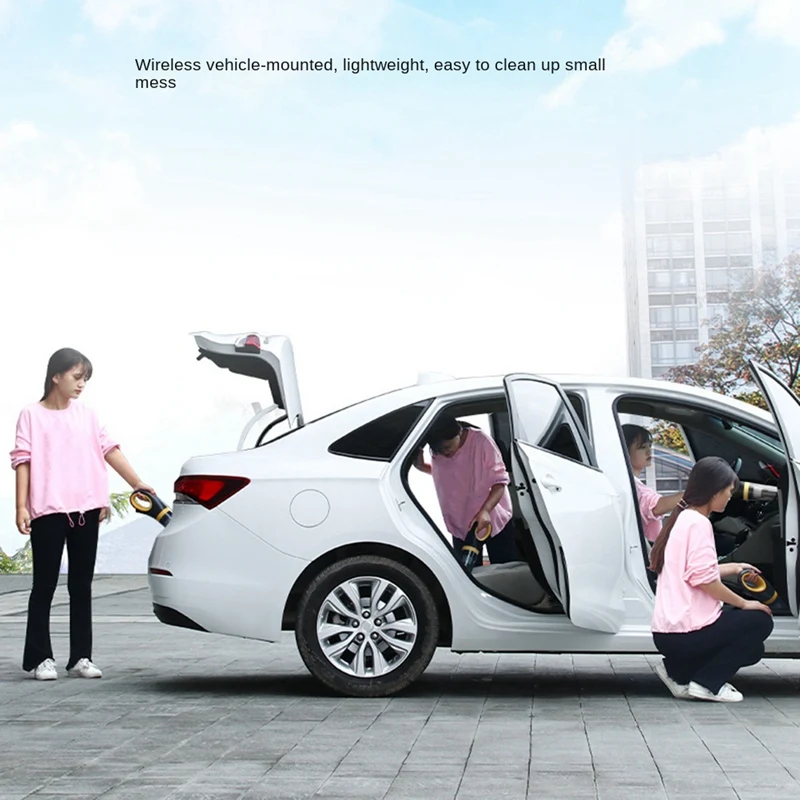 6000PA Wireless Car Vacuum Cleaner Cordless Handheld Auto Vacuum Home & Car Dual Use Mini Cleaner
