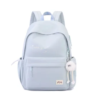 2026 Female Fashion Men High Capacity Waterproof College Backpack Trendy Women Laptop School Bags Cute Girl Travel Book Bag 1