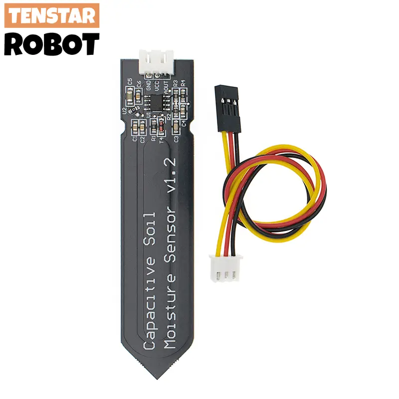Capacitive Soil Moisture Sensor Module V1.2 Corrosion Resistant Wide Voltage Wire Analog image 1