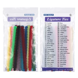 Vibrant Multi - Color Dental Orthodontic Elastic Ligature Ties - Bulk Pack of 1000 (Mixed Color)