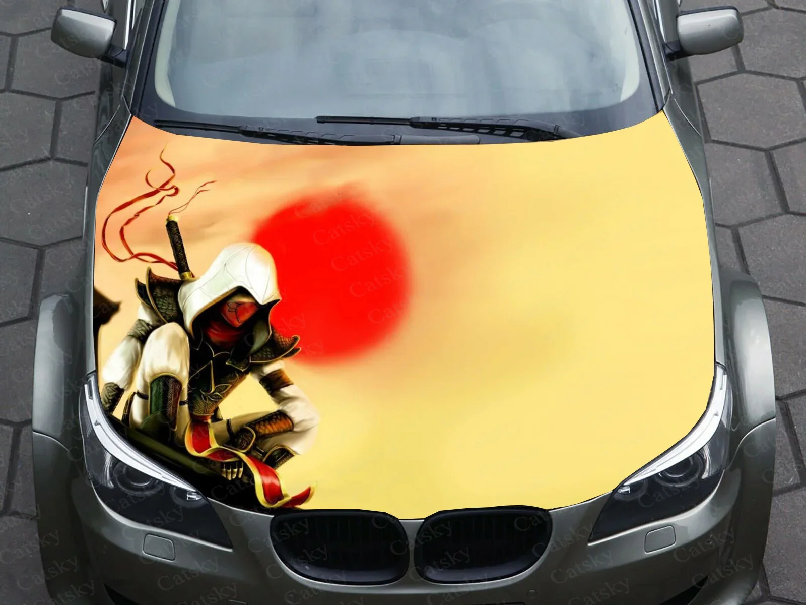 

Jutsu Ninja The Samurai Car Decal Graphics Vinyl decal Cover Pattern Packaging Decal custom DIY design hood engine Stickers