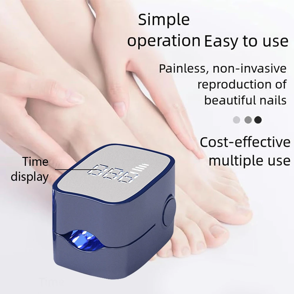 Laser for Nail Fungus USB Charge 905nm Infrared Light 470nm Blue Light Repair Damaged Discolored Dails Relaxation Treatment