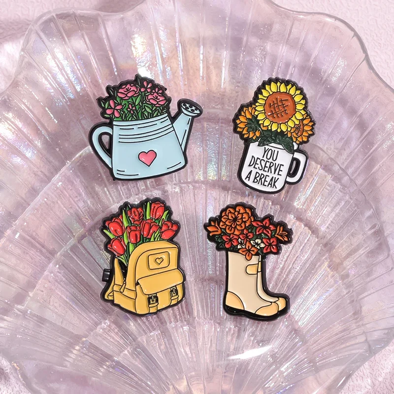 Whimsical Break Enamel Pin Set Image 10