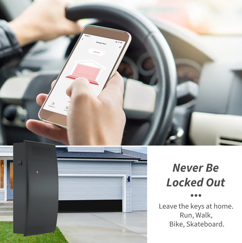 WiFi Sliding Gate Garage Door Motor Opener Remote Control Switch Tuya Smart Life