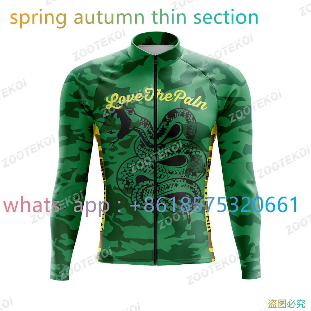 

Love The Pain Cycling Jersey Cycling Wear Road Bike Cycle Top Summer Thin Unisex Long-sleeve Riding Breathable Lightweight 2023