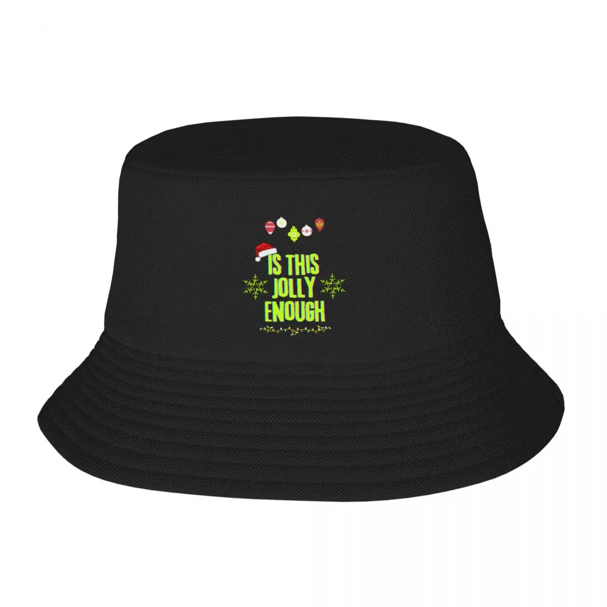 

Is This Jolly Enough: thanksgiving,wedding,event,christmas,holidays. Bucket Hat hard hat foam party hats Hat For Man Women's