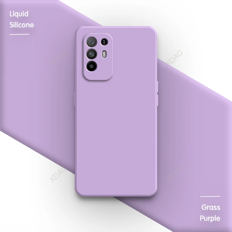 Sleek Liquid Silicone Shockproof Phone Case with Camera Protection - Square Design