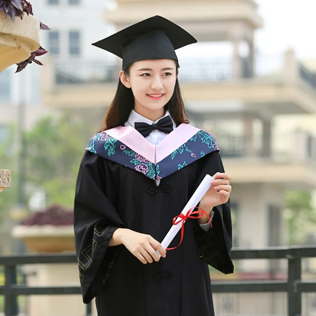 Classic Graduation Cap with Tassel Mortar Board Academic High School Bachelor Hat of Graduate Party Ceremony Photo Props QX2D 3