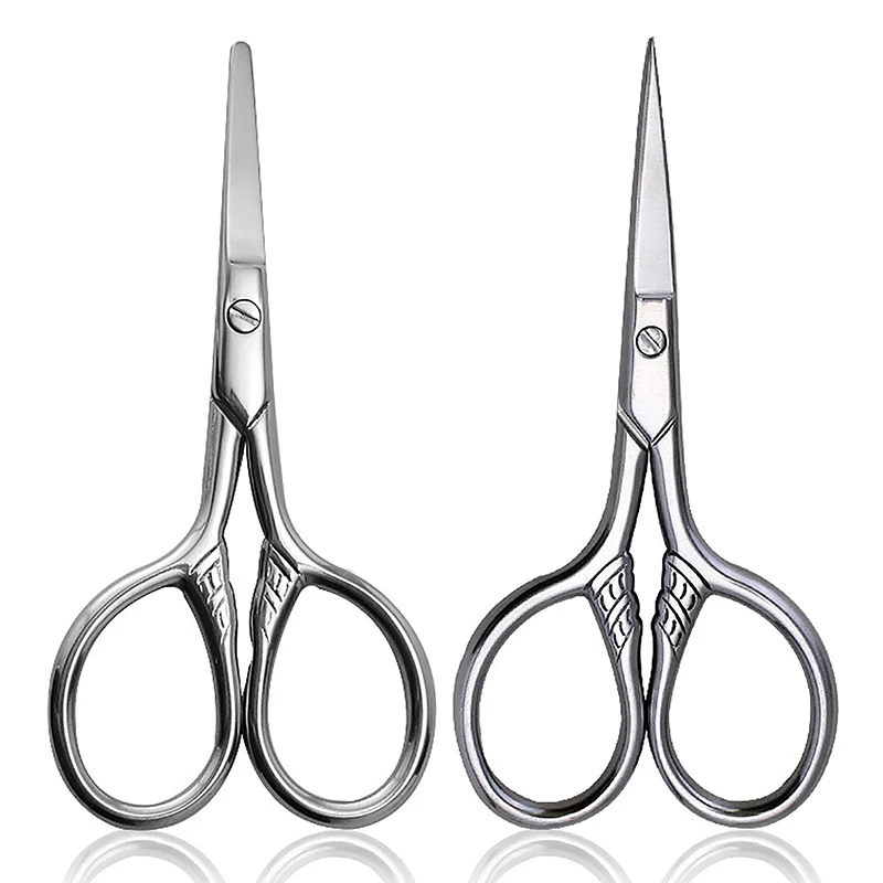 1Pcs Stainless Steel Small Makeup Grooming Scissors Eyebrows For Manicure Nail Cuticle Beard And Mustache Trimmer Nose Hair Tool 5