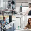 Double Head LED Clip Remote Control Desk Lamp Architect Table Lamp for Home Office Lighting 5 Color Modes and 5 Dimmable 6