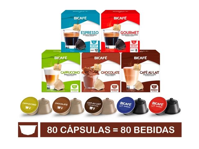 Dolce Gusto – Kit de 48 Capsules de Cappuccino Bicafé P/Machines