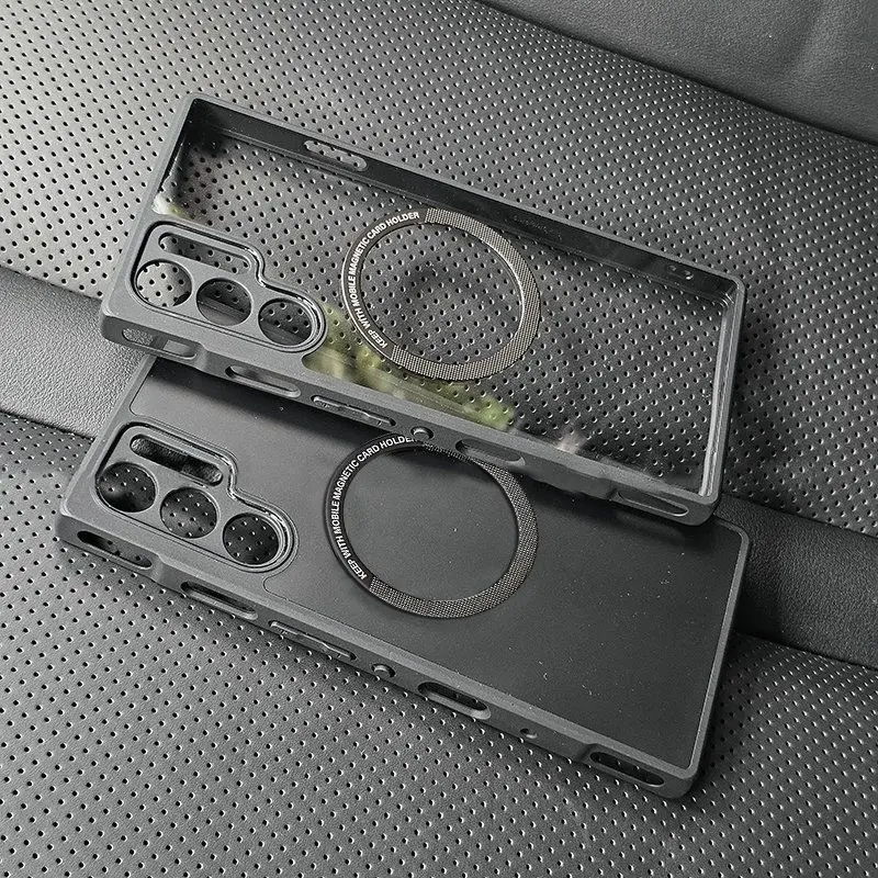 Frosted Transparent Magnetic Acrylic Drop-Proof Phone Case