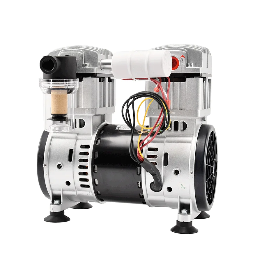 

Electric Small Portable Air Pump1.5KW/2HP Piston Oil-free Vacuum Pump For Defoaming Plate Printer Mounter