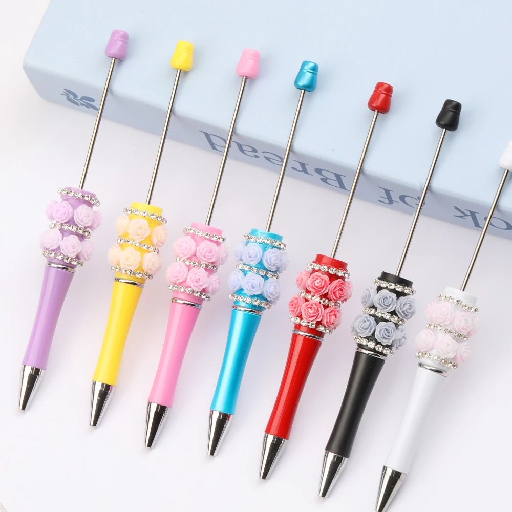 Cordial Design 20Pcs 19*144MM Jewelry Findings & Components/Beadable Pen Findings/Cute Plastic Pens/DIY Beaded Pen Accessories - cordial