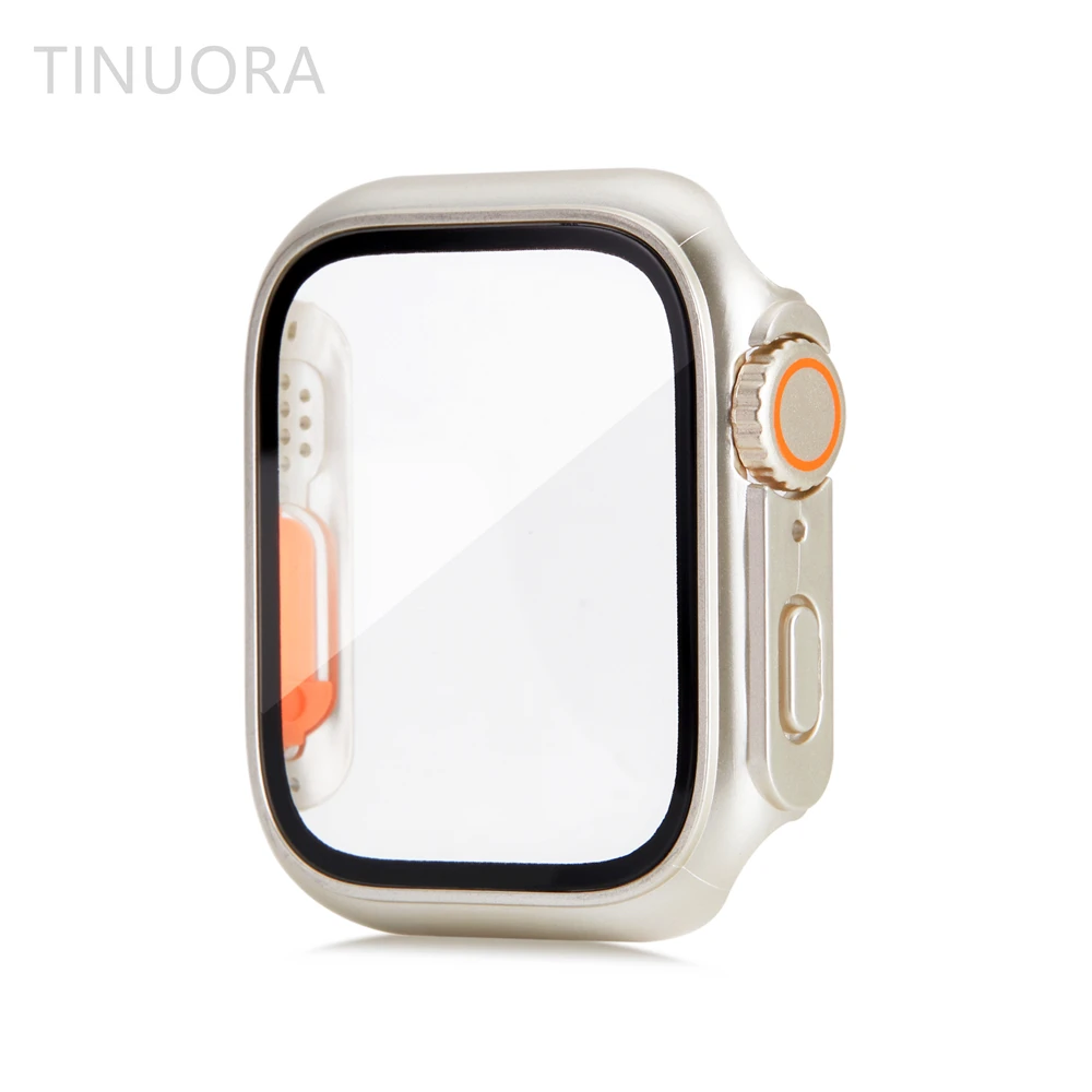Apple Watch Screen Protector Case Glass Cover for Apple Watch Series 8 7 45mm 41mm Ultra IWatch 4 5 6 SE 44mm 40mm