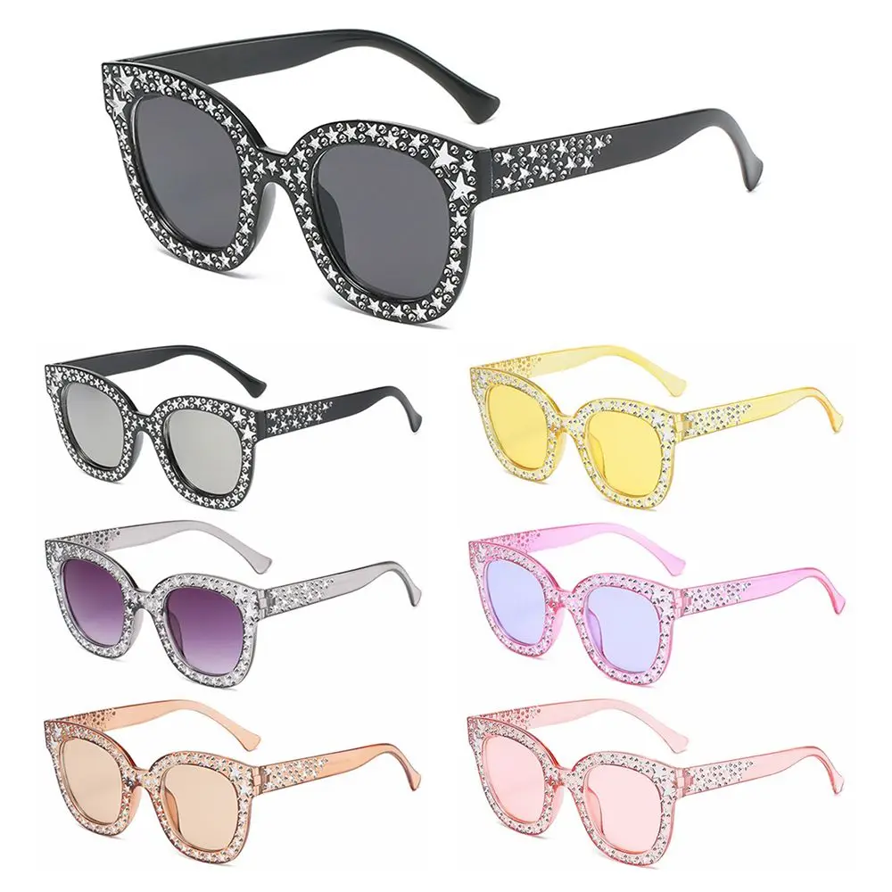 

UV Protection Sparkling Diamond Rhinestone Frame Square Sunglasses Oversized Sunglasses Women Sunglasses Female Shades