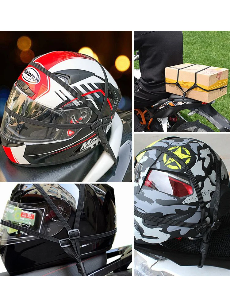 60CM Motorcycle Helmet Straps Motorcycle Accessories Hooks Luggage Retractable Elastic Rope Fixed Strap Motos Helmet Luggage Net motorcycle helmet strap motorcycle luggage net motorcycle luggage rope