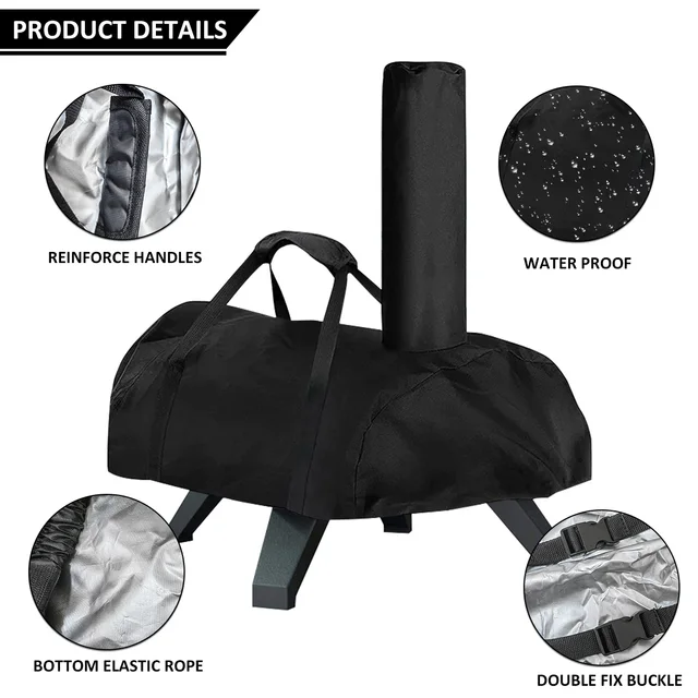 Pizza Sütő Burkolata Kompatibilis Az Ooni Karu 12 Hordozható Burkolat 420D Szövet -Vízálló Nagy Teherbírású - Image 5