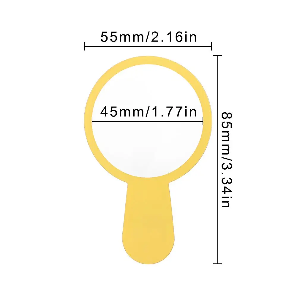 5/10pcs Magnifier 45mm Hand Held Bookmark Card 3X Magnifying Loupe Reading Glass Lens images - 6